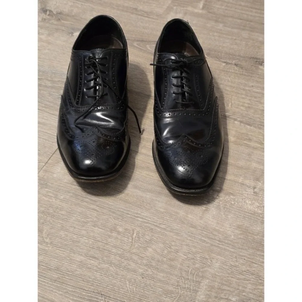 Florsheim Men's Black Oxfords Wingtip Dress Shoes Size 10.5D‎